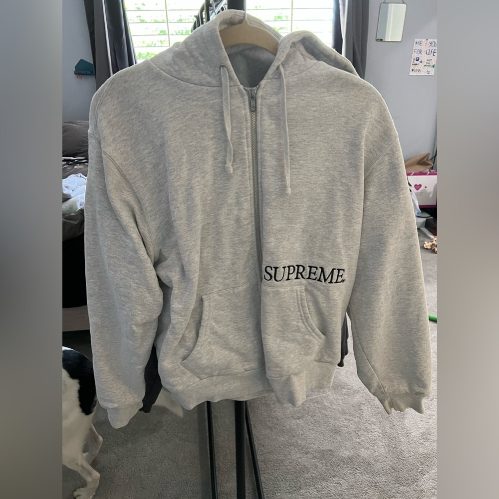 Supreme Box Zip Up Hooded Sweatshirt